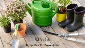  Presentation with farming - Beautiful theme featuring gardening-farming-and-planting-concept backdrop and a soft green colored foreground