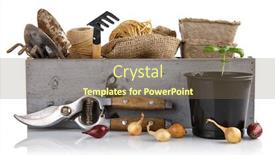  Presentation with farming - Amazing theme having gardening-farming-garden-tools backdrop and a violet colored foreground