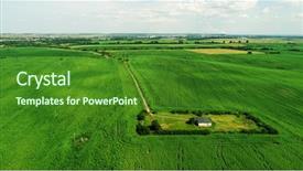  Presentation with gardens - Presentation with  background and a  colored foreground