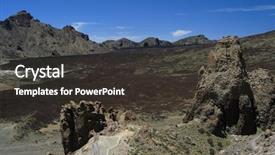  Presentation with rocks - Slides featuring garfield - mountain rocks background and a  colored foreground