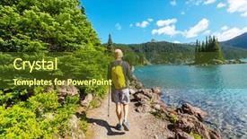  Presentation with canada ontario lake of two - Beautiful theme featuring garibaldi lake near whistler backdrop and a tawny brown colored foreground