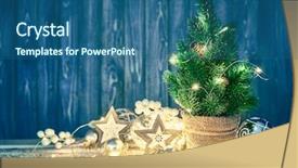  Presentation with vintage christmas - Cool new presentation with garland at old wooden backdrop and a ocean colored foreground