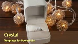  Presentation with engagement - Presentation theme consisting of garland marriage - box with luxury engagement ring background and a  colored foreground