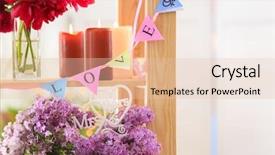  Presentation with wedding - PPT layouts enhanced with garland marriage - shelf unit decorated for lesbian background and a  colored foreground