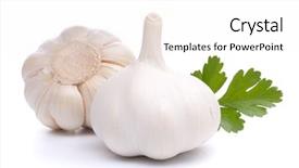  Presentation with garlic garlic garlic bulb - Cool new presentation with garlic bulb isolated on white backdrop and a white colored foreground