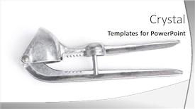  Presentation with garlic - Cool new theme with garlic-masher-isolated-over-white backdrop and a white colored foreground