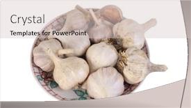  Presentation with porcelain - Colorful presentation enhanced with garlic-on-a-porcelain-saucer backdrop and a lemonade colored foreground