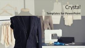  Presentation with tailor made - Cool new presentation with garment - tailor's mannequin with half-made jacket backdrop and a light gray colored foreground