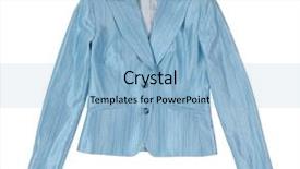  Presentation with blue design - Presentation having garment design - blue jacket background and a  colored foreground