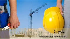  Presentation with garment - Beautiful theme featuring garment industrial - closeup of workers with instruments backdrop and a  colored foreground