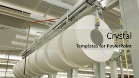  Presentation with spinning - Cool new slide set with winter hiking in the mountains on snowshoes with a backpack and tent backdrop and a light gray colored foreground