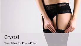  Presentation with perfect transportation video - Amazing presentation theme having garter belts - stockings on perfect woman legs backdrop and a light gray colored foreground