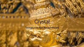  Presentation with bangkok - Cool new slide deck with garuda wat phra kaew bangkok backdrop and a gold colored foreground