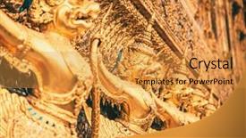  Presentation with bangkok - Cool new presentation design with garuda wat phra kaew bangkok backdrop and a gold colored foreground