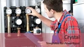  Presentation with boiler - Colorful PPT theme enhanced with asp fish - aspius aspius fishing catch of predatory fish backdrop and a light gray colored foreground