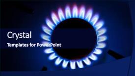  Presentation with methane - Cool new PPT theme with methane - gas burning by a dark backdrop and a navy blue colored foreground