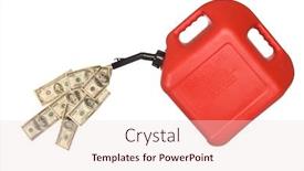  Presentation with gas - Slide set with gas-can-pouring-out-hundreds background and a lemonade colored foreground