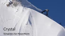  Presentation with gas - PPT theme consisting of gas cannon for reclamation avalanches background and a light gray colored foreground