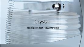  Presentation with gas chromatography - Beautiful presentation theme featuring gas chromatography column backdrop and a light blue colored foreground