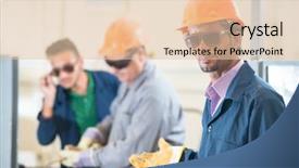  Presentation with welding - Cool new slide deck with gas electrical production - black smith welding pieces backdrop and a lemonade colored foreground