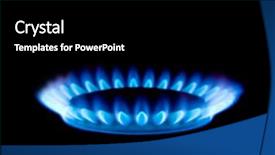  Presentation with flame - Beautiful slides featuring gas flame isolated on black backdrop and a black colored foreground