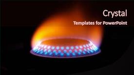  Presentation with flame - Presentation theme enhanced with gas flame background and a wine colored foreground
