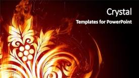  Presentation with hospice flower - Colorful presentation design enhanced with gas flare - fiery flower backdrop and a black colored foreground