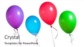  Presentation with pink and white balloons - Colorful presentation theme enhanced with gas helio - colorful balloons group isolated backdrop and a  colored foreground