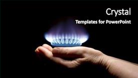  Presentation with gas - Amazing theme having propane - gas in hands backdrop and a black colored foreground