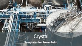  Presentation with oil industry - Colorful slide deck enhanced with gas industry backdrop and a dark gray colored foreground