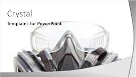  Presentation with gas - PPT layouts featuring gas-mask-and-googles background and a white colored foreground