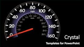  Presentation with automobile - PPT layouts consisting of gas mesurement - automobile odometer with copy space background and a black colored foreground