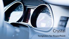  Presentation with starting school - Colorful slide deck enhanced with gas mesurement - car dashboard display before starting backdrop and a light blue colored foreground