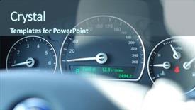  Presentation with gas - Amazing presentation design having gas mesurement - car gauge close up shallow backdrop and a ocean colored foreground