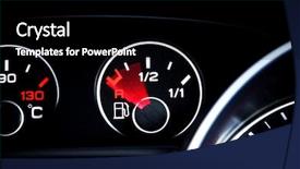  Presentation with fuel - Theme consisting of gas mesurement - empty fuel gauge background and a black colored foreground