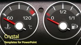  Presentation with instrument - Colorful theme enhanced with gas mesurement - instrument panel of the car backdrop and a wine colored foreground