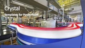  Presentation with pipeline - Colorful presentation theme enhanced with gas mesurement - lot of milk bottles quickly backdrop and a tawny brown colored foreground