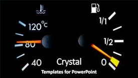  Presentation with temperature - Cool new presentation theme with gas mesurement - petrol and temperature meters backdrop and a black colored foreground