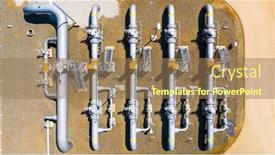  Presentation with gas pipeline - Theme featuring gas-pipeline-gazelle-one-part background and a coral colored foreground