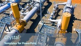  Presentation with gas pipeline - Slide set with gas-pipeline-gazelle-one-part background and a ocean colored foreground