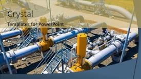  Presentation with stream - Presentation consisting of gas-pipeline-gazelle-one-part background and a  colored foreground