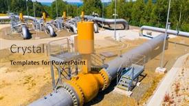  Presentation with stream - Slide deck featuring gas-pipeline-gazelle-one-part background and a coral colored foreground