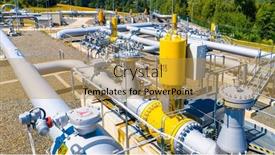  Presentation with stream - Presentation theme featuring gas-pipeline-gazelle-one-part background and a gold colored foreground