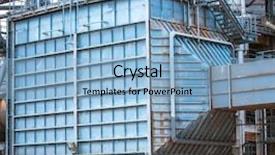  Presentation with processing - Cool new theme with gas processing factory backdrop and a light blue colored foreground