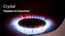  Presentation with gas - Presentation featuring gas-stove-burner-or-cooker background and a black colored foreground