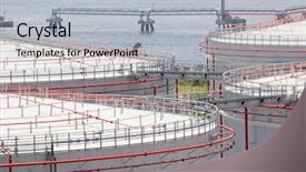  Presentation with gas pipeline - PPT layouts consisting of gas tank in hong kong background and a light gray colored foreground