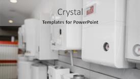  Presentation with choice - PPT theme featuring gas-water-heating-boilers-choice background and a light gray colored foreground