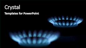  Presentation with gas - Beautiful presentation theme featuring gas backdrop and a black colored foreground