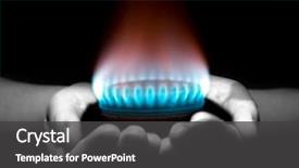  Presentation with gas - Slide deck featuring gas background and a dark gray colored foreground