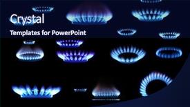  Presentation with gas - Cool new presentation with gas backdrop and a navy blue colored foreground